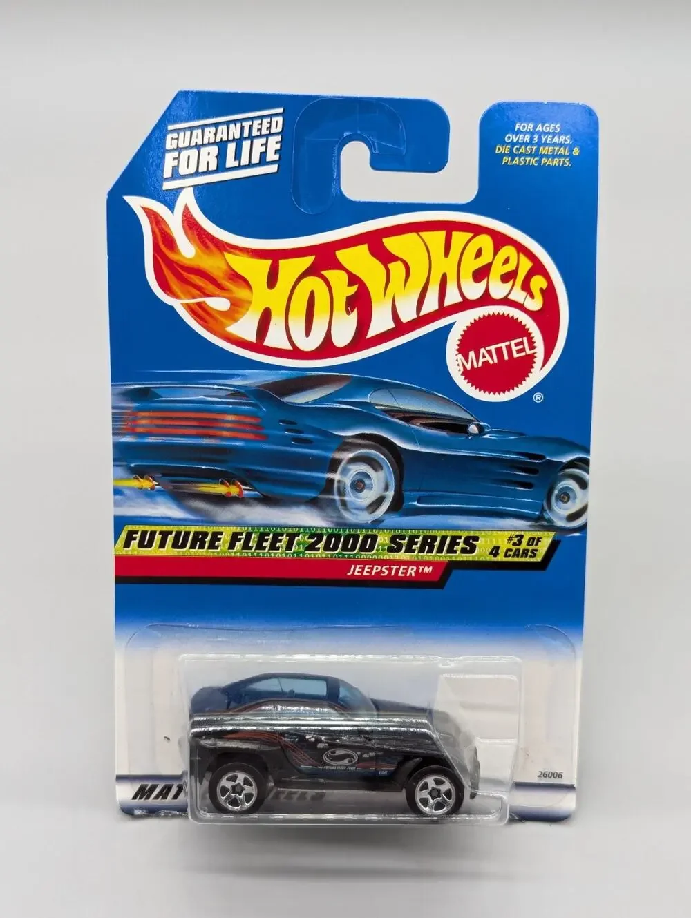 Hot Wheels Future Fleet 2000 Series Jeepster Black Die Cast
